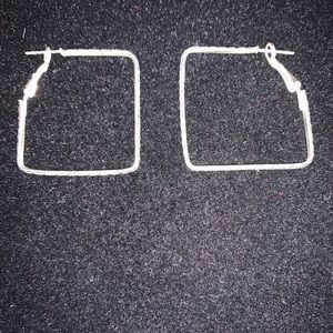 925 Sterling Silver Square Earrings